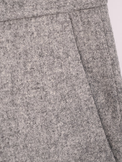 Perfect Gray Wool Coat for Kids with Ruffles & Bow Size 10