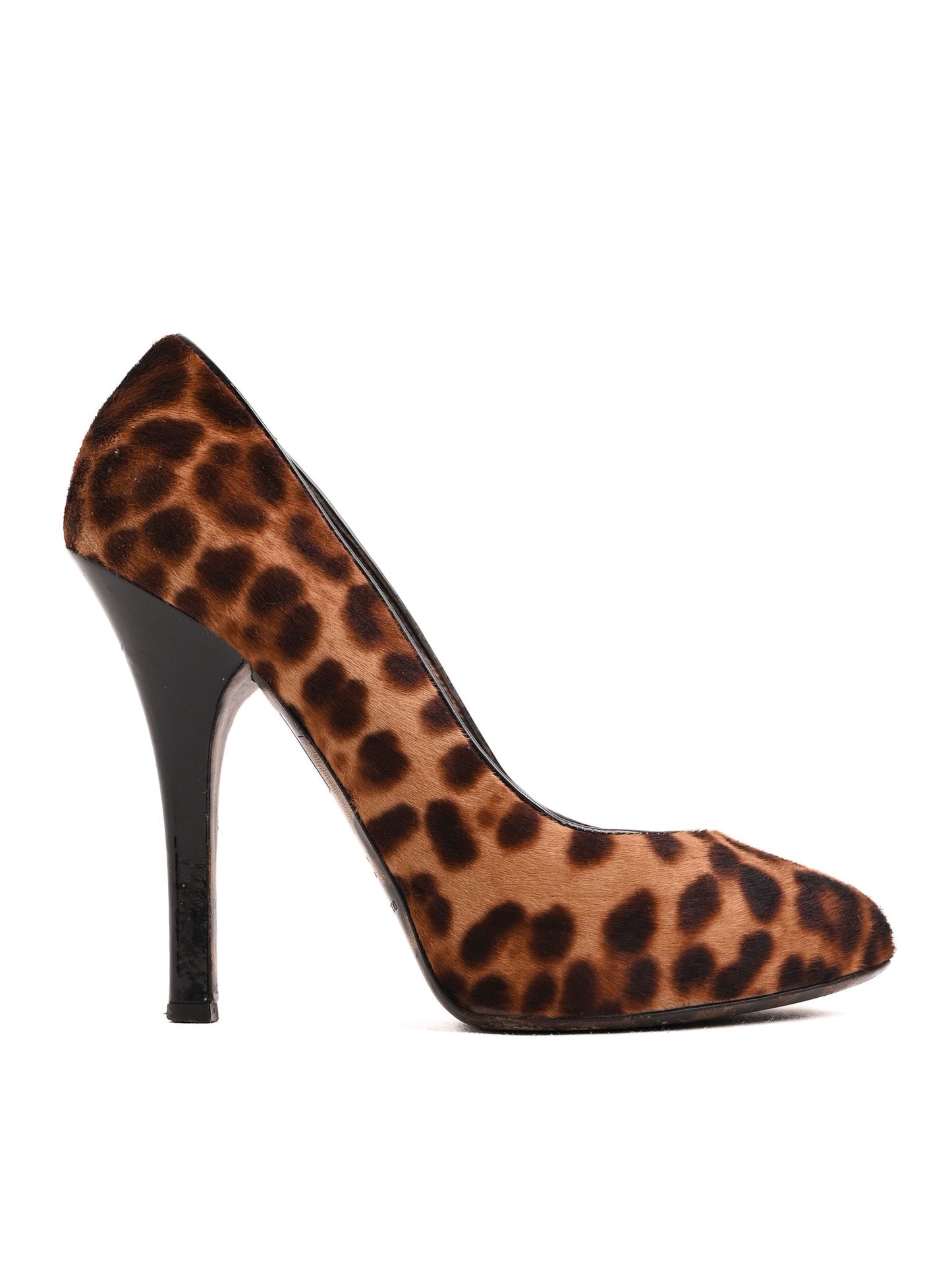 excellent dolce gabbana leopard-print high heel shoes size 39