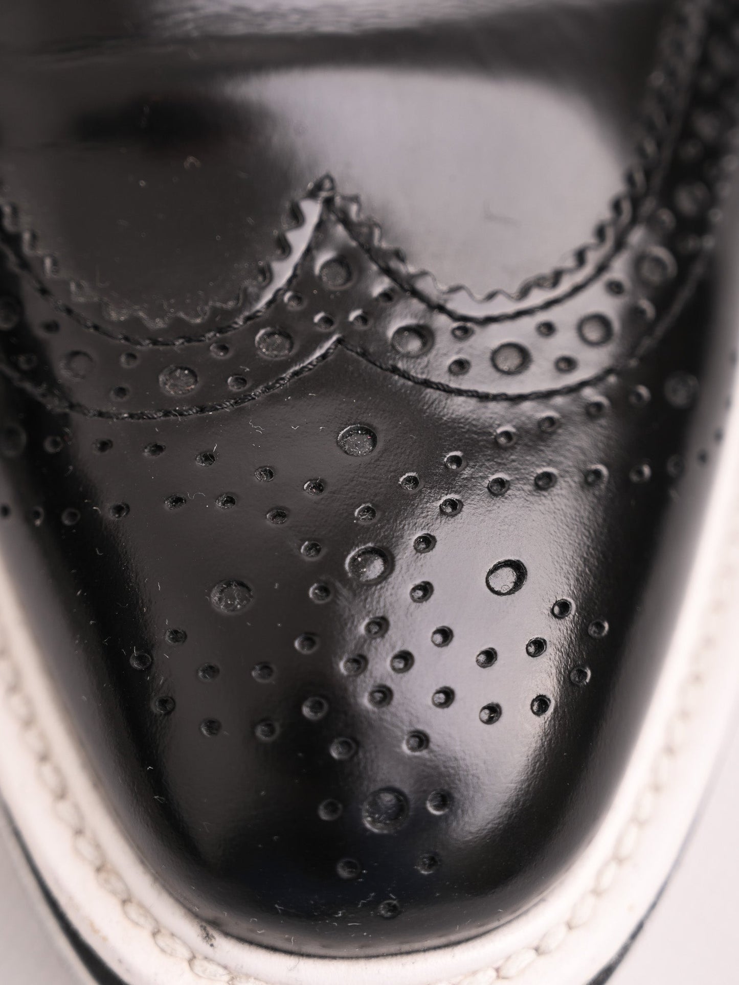 good prada black leather brogue platform shoes women