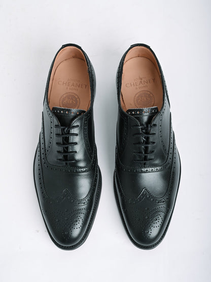 NEW Joseph Cheaney & Sons Black Leather Dress Shoes Size 40.5