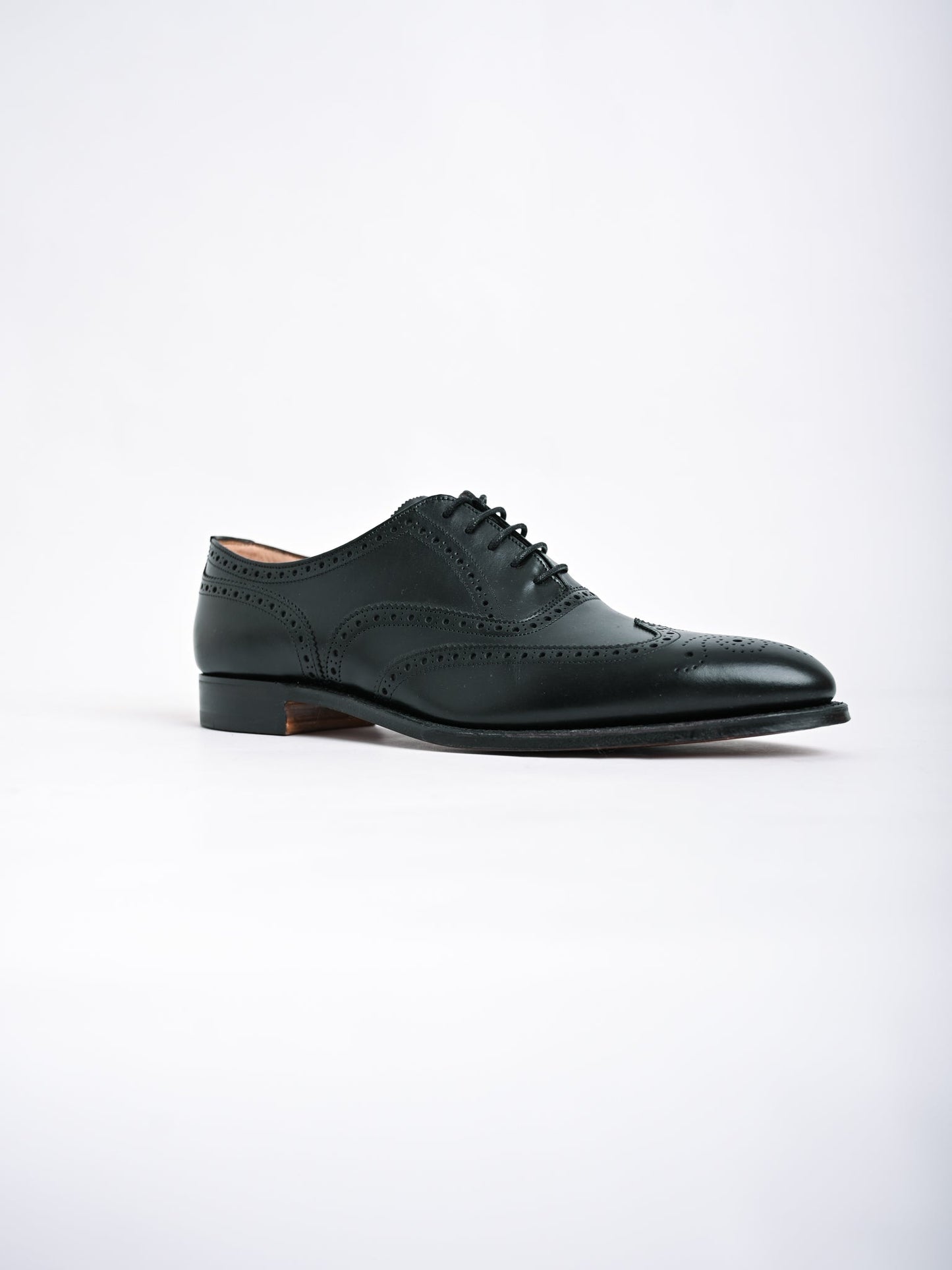new joseph cheaney & sons black leather dress shoes size 40.5