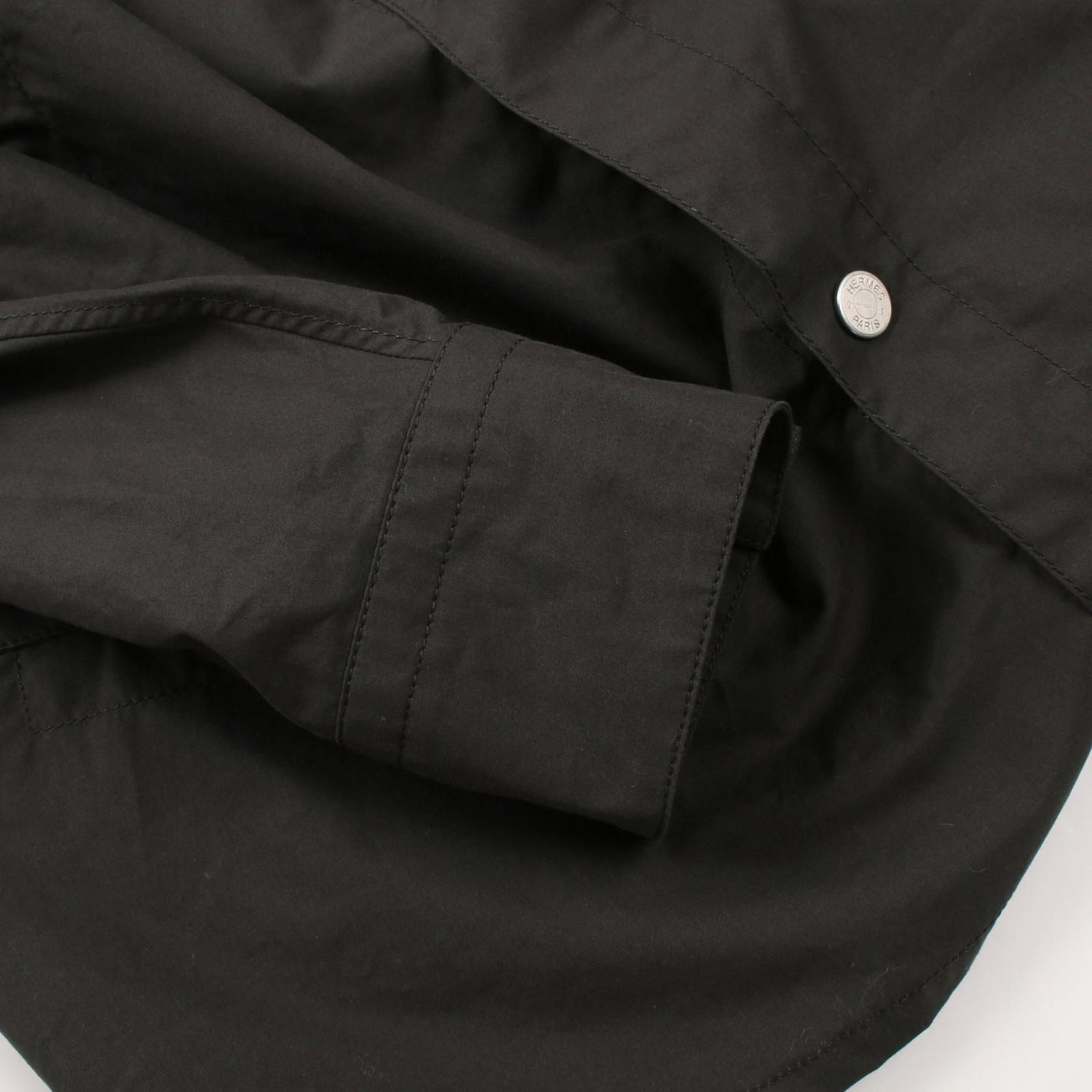 Hermes Boxy Fit Overlapping Pockets Other Tops Gray Cotton