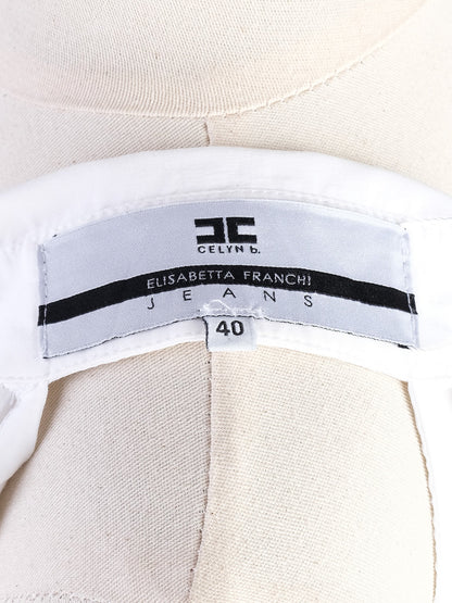 Excellent Elisabetta Franchi Women's Blouse White Size S