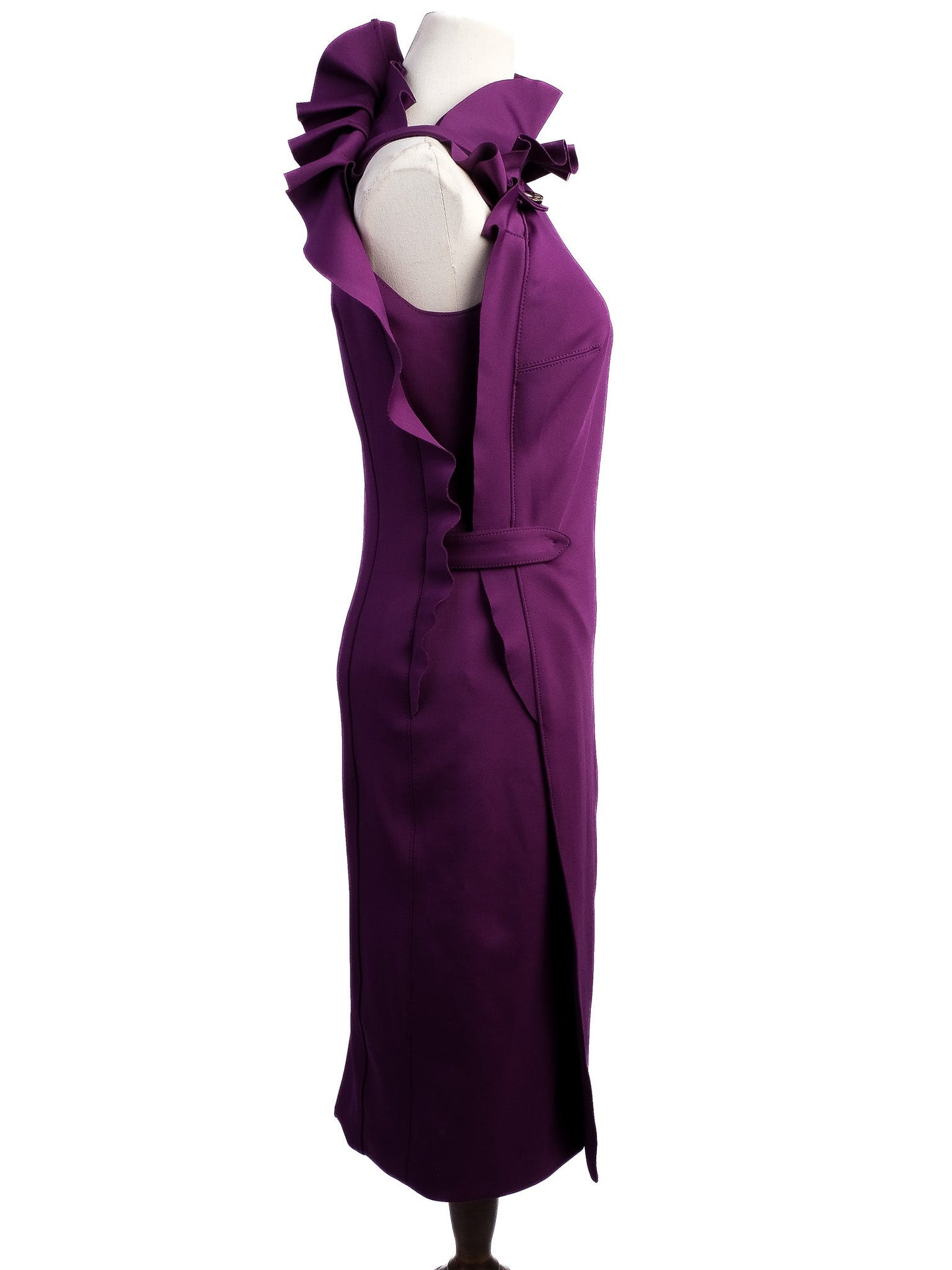 excellent class roberto cavalli purple sleeveless dress size xl