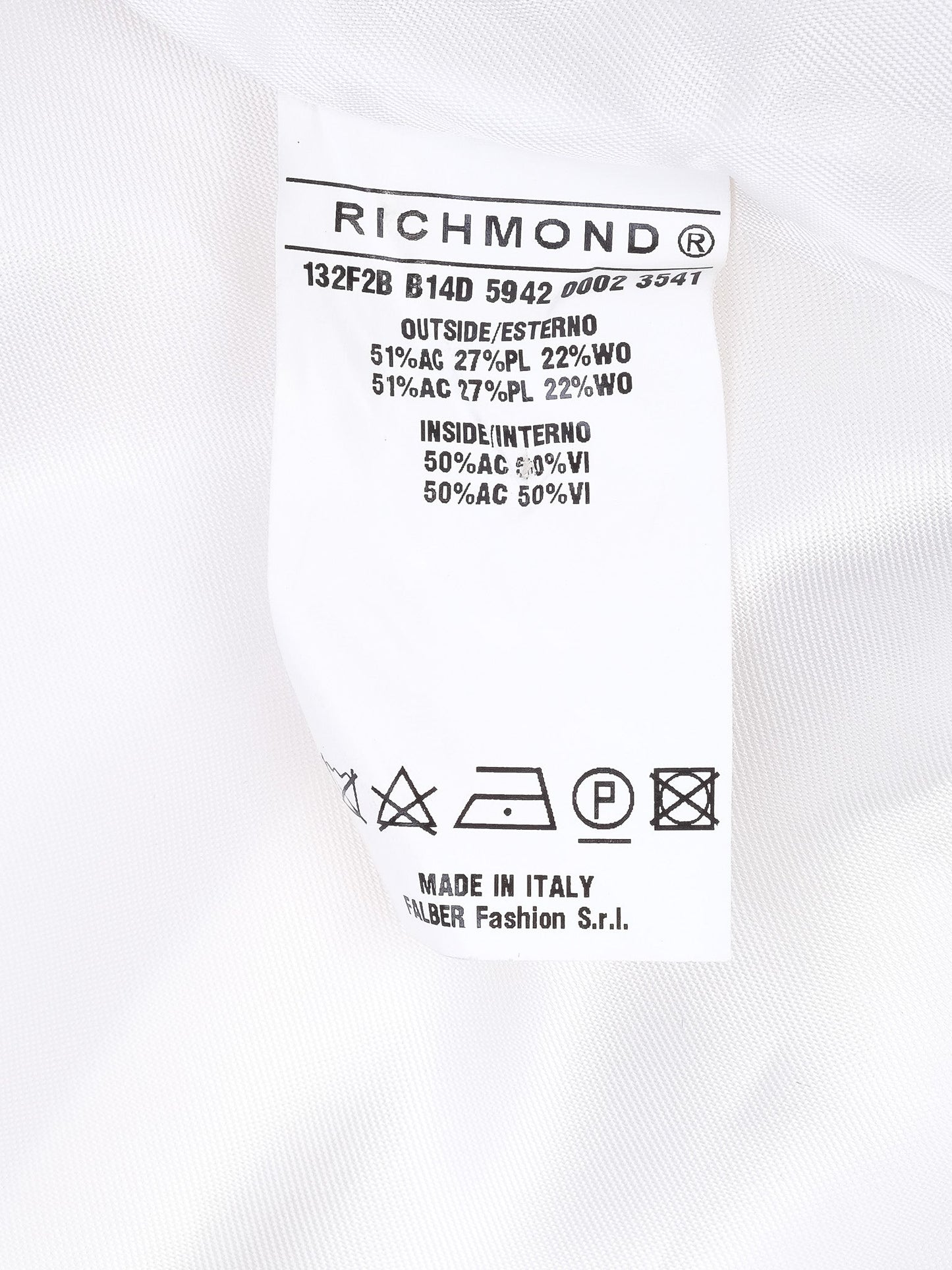 excellent richmond white wool coat for kids, size 8