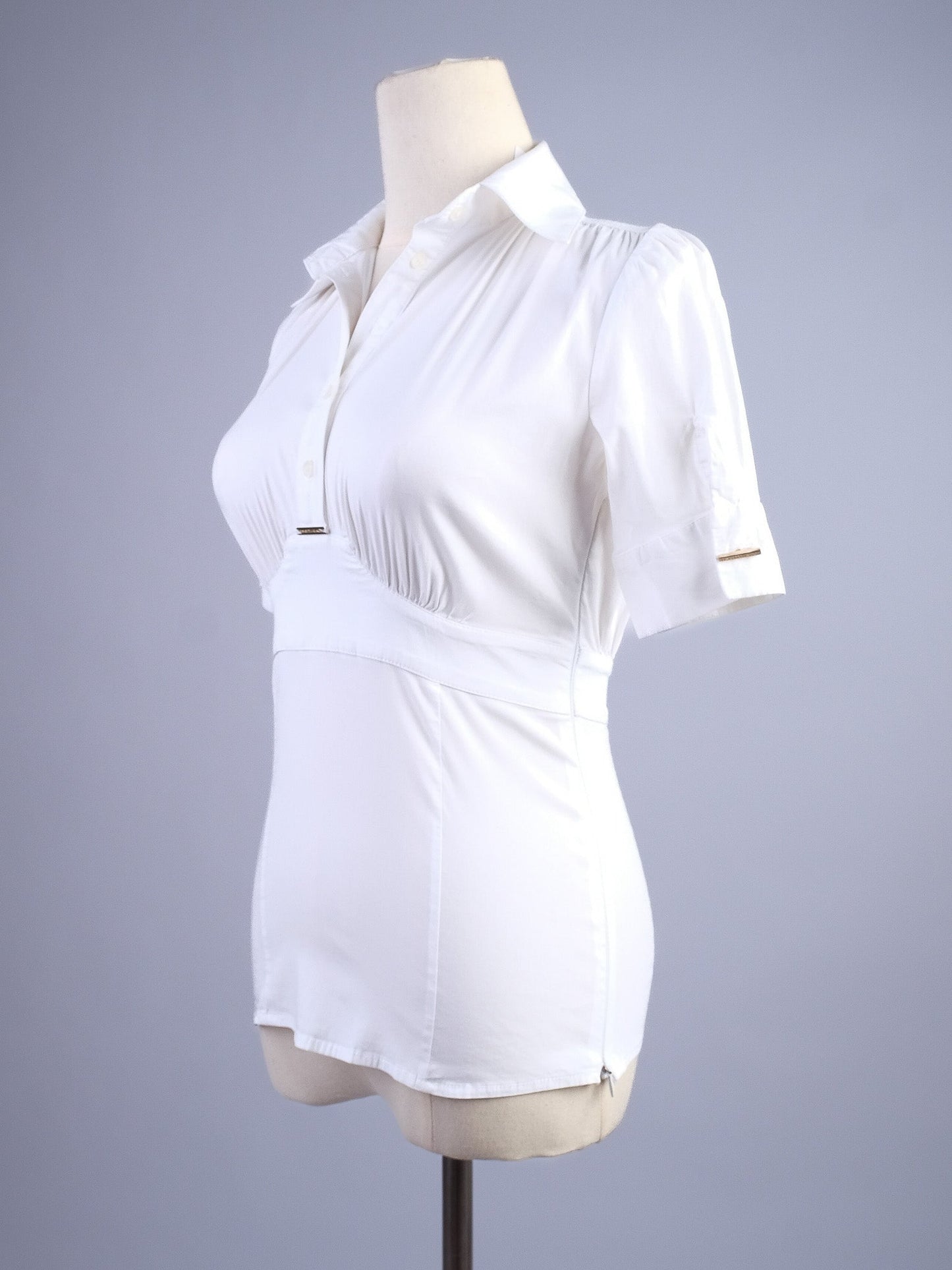 excellent elisabetta franchi women's blouse white size s