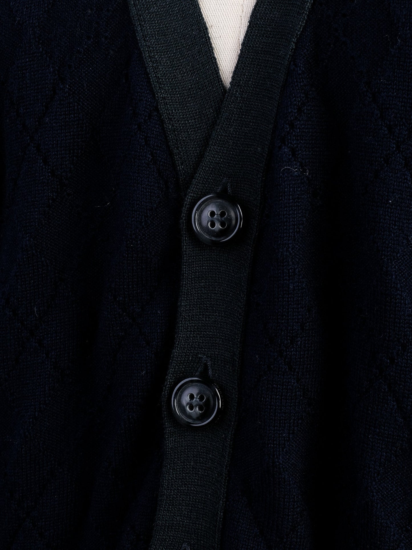 excellent love moschino navy blue wool cardigan size s