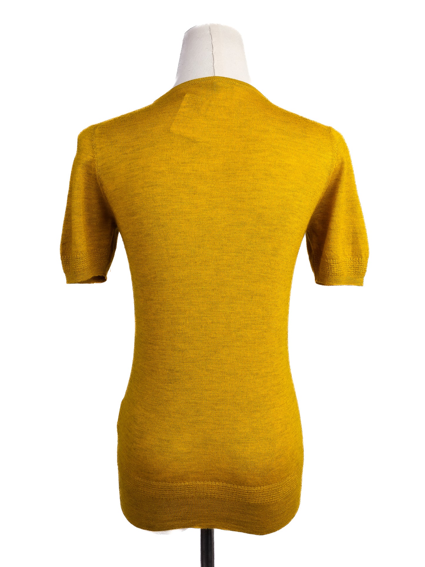 excellent etro mustard yellow wool sweater size m for women