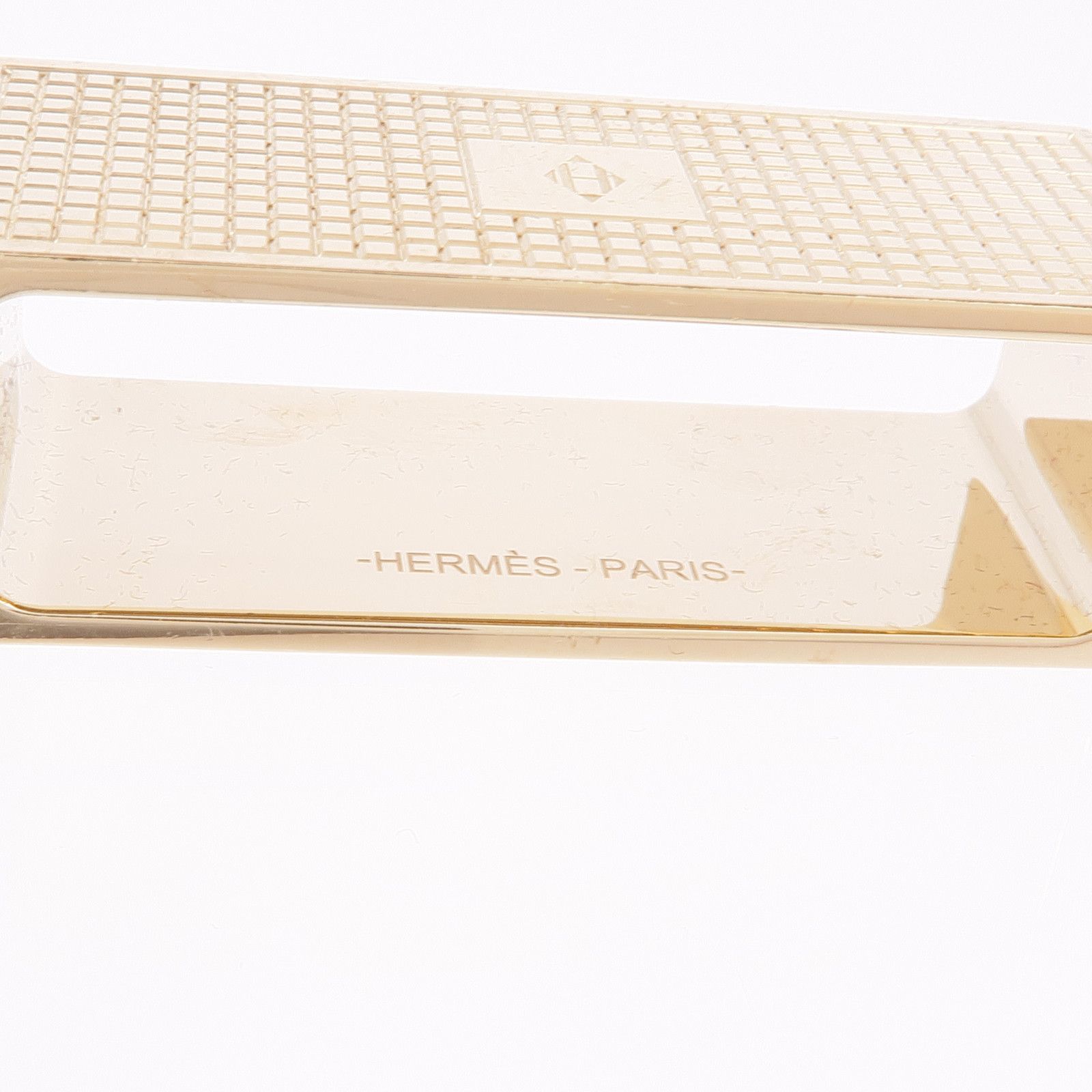 Hermes Kim Scarf Ring Gold Other Metal