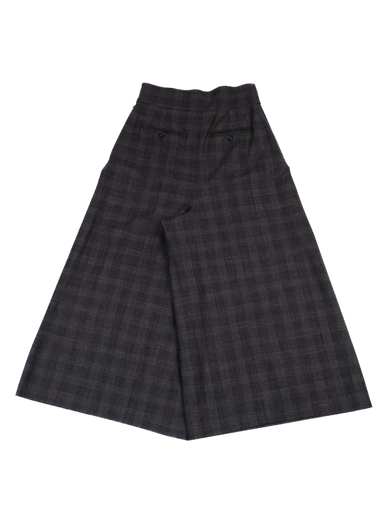 excellent weekend maxmara gray wool wide-leg high-waisted pants xs
