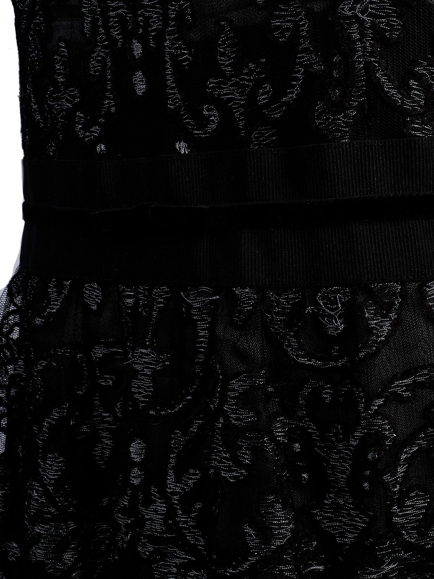 excellent clips black lace dress xl floral overlay peplum waist