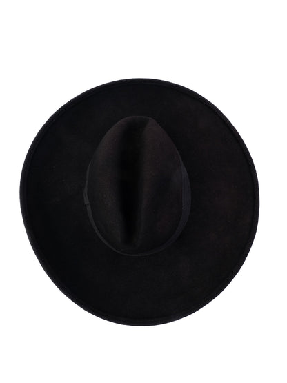 Excellent Weekend MaxMara Black Wool Fedora Hat Size M