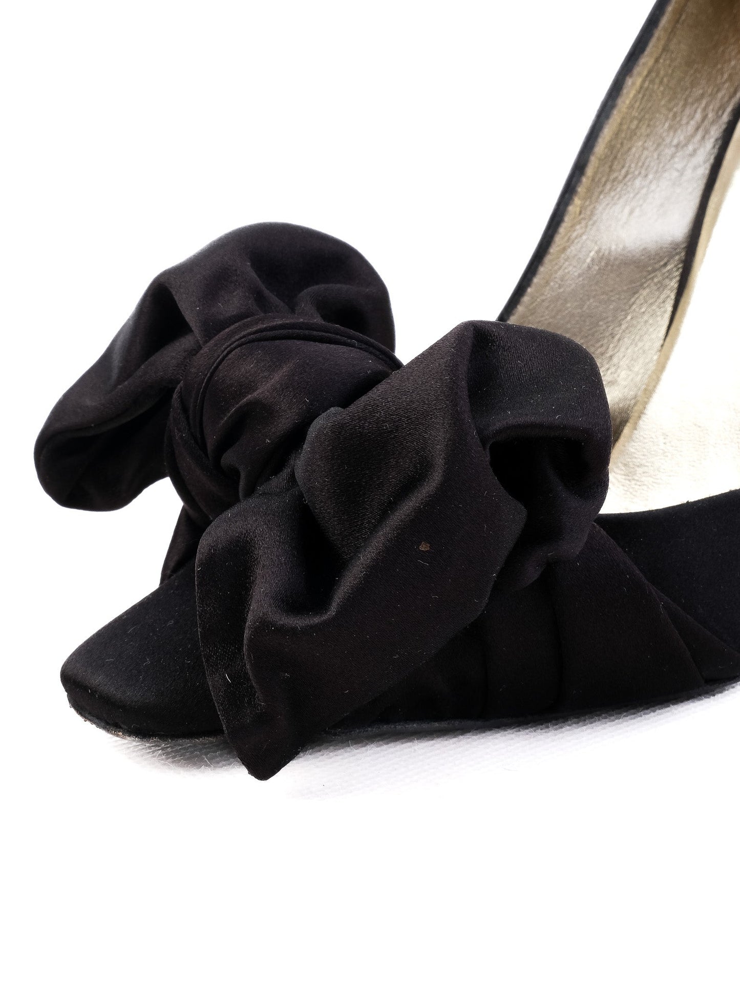excellent ines de la fressange black stiletto heels size 37