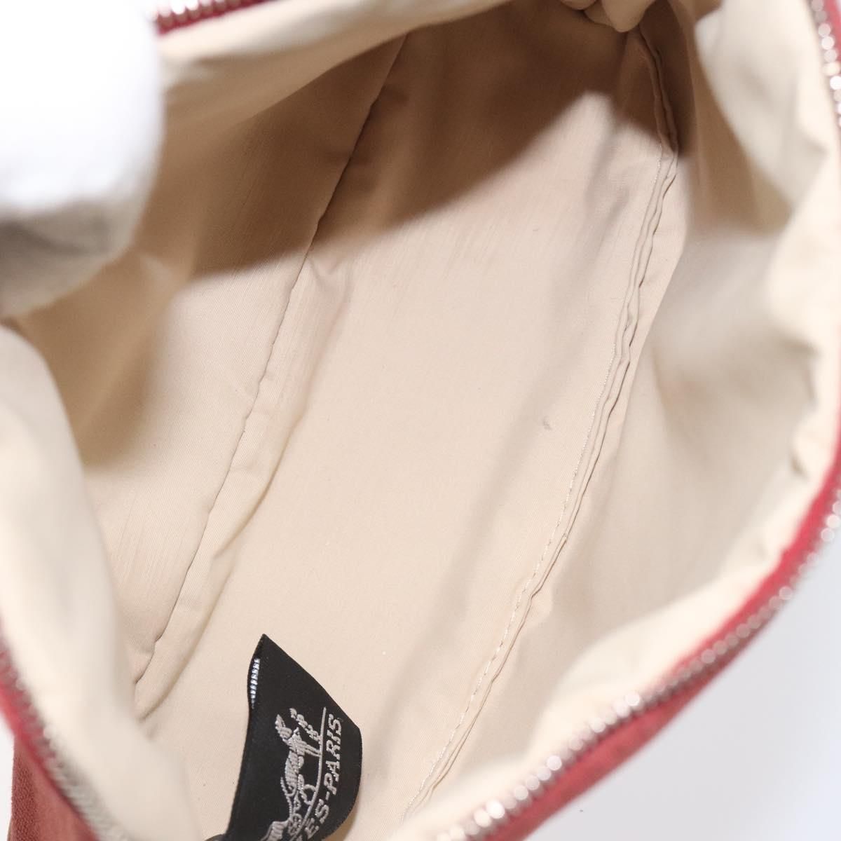 Hermes Bolide Pm Pouch Canvas Red Auth