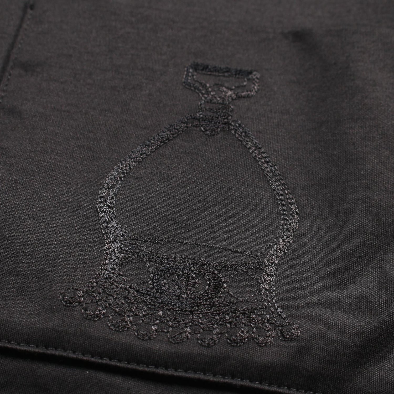 Hermes Embroidered Pocket T-shirt Black Cotton