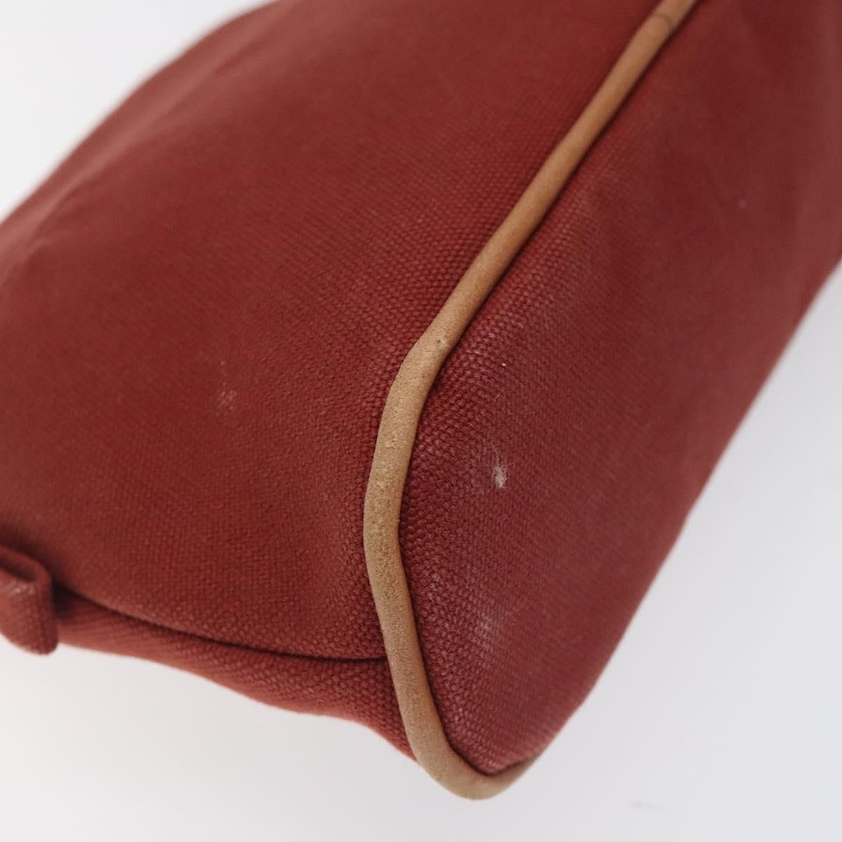 Hermes Bolide Pm Pouch Canvas Red Auth