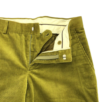 Hermes Corduroy Pants Cotton Yellow 40