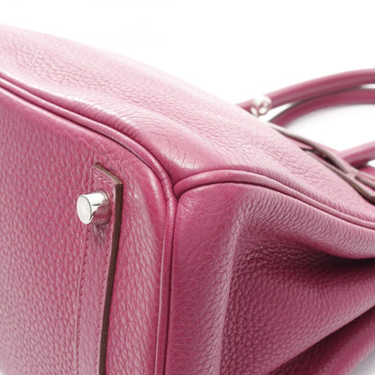 Hermes Birkin 30 Handbag Tosca Pink Leather Taurillon Clemence