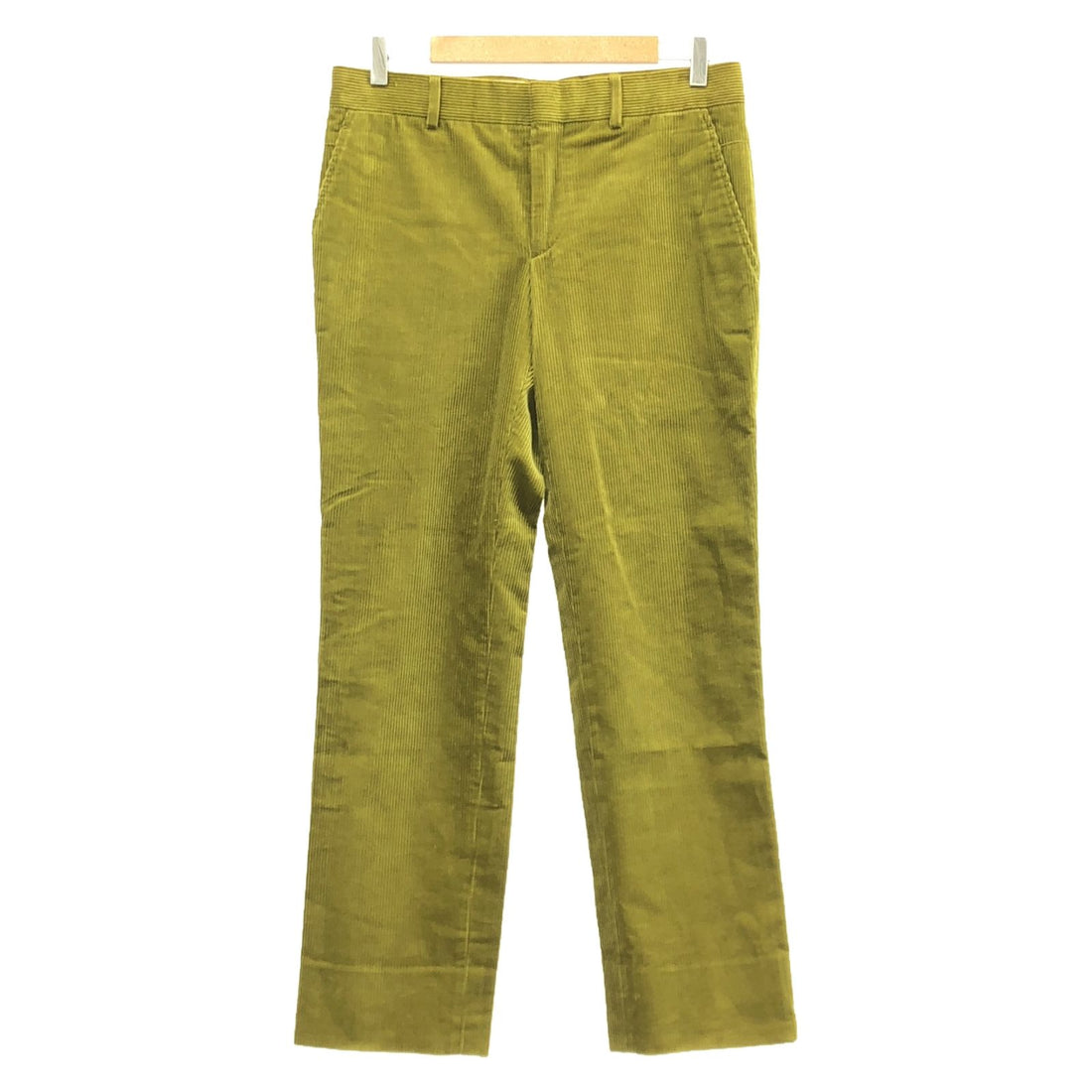 Hermes Corduroy Pants Cotton Yellow 40