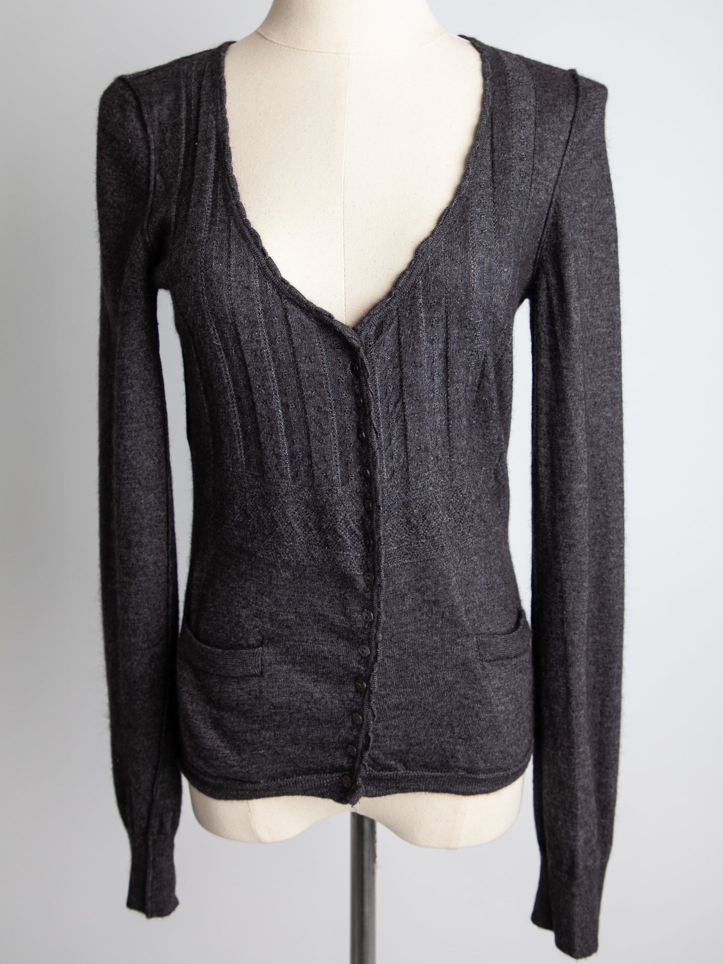 good dolce gabbana gray viscose cardigan size s women