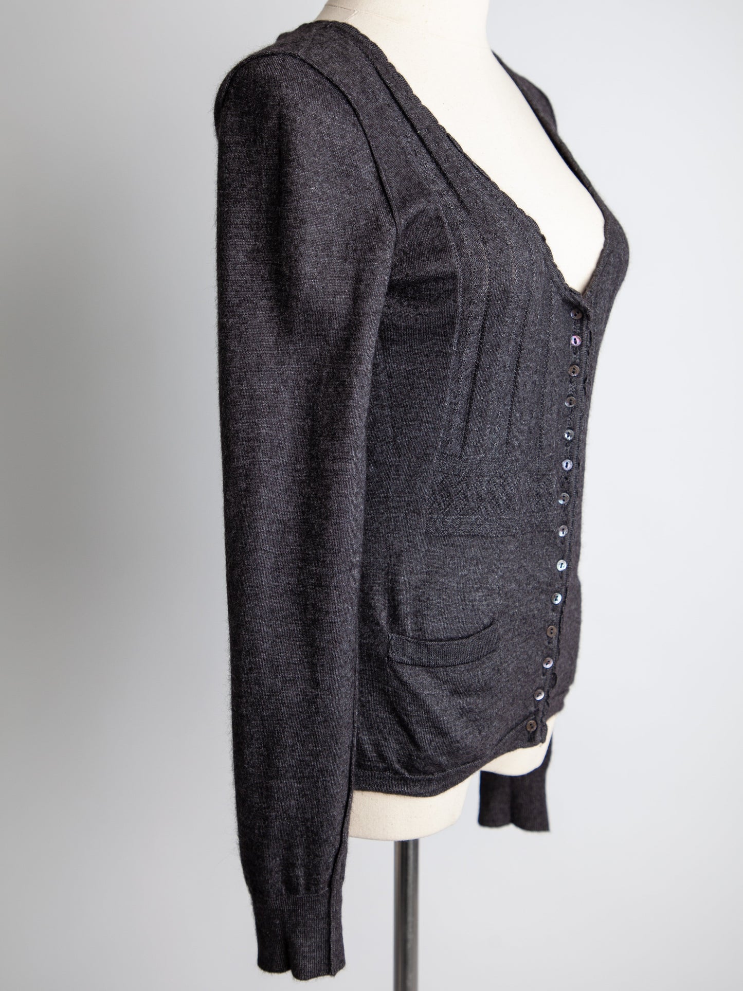 good dolce gabbana gray viscose cardigan size s women