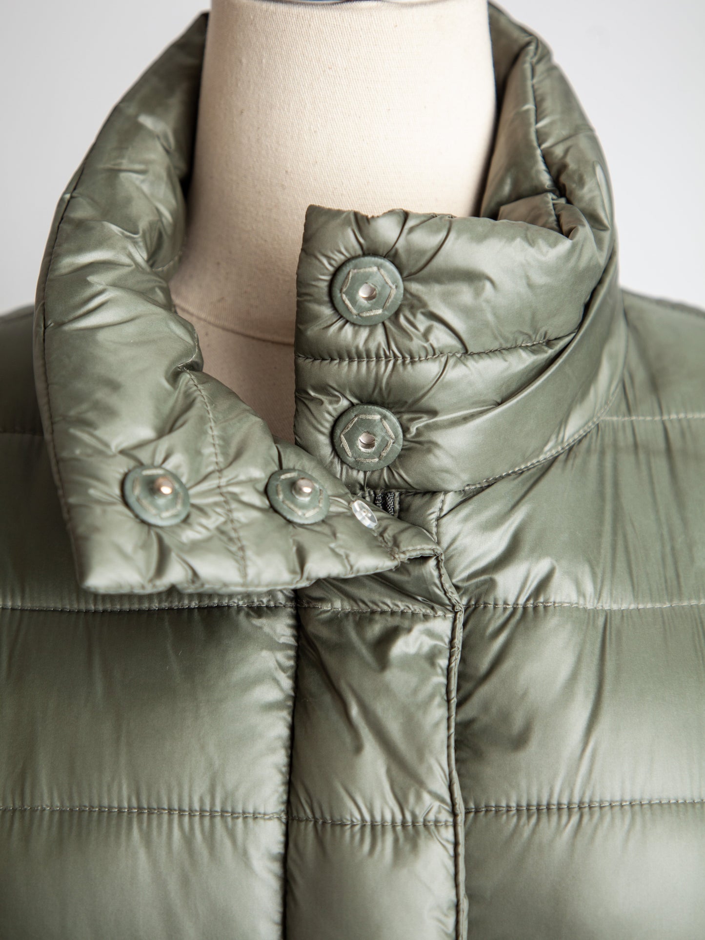 good club beymen green puffer jacket size s polyester women