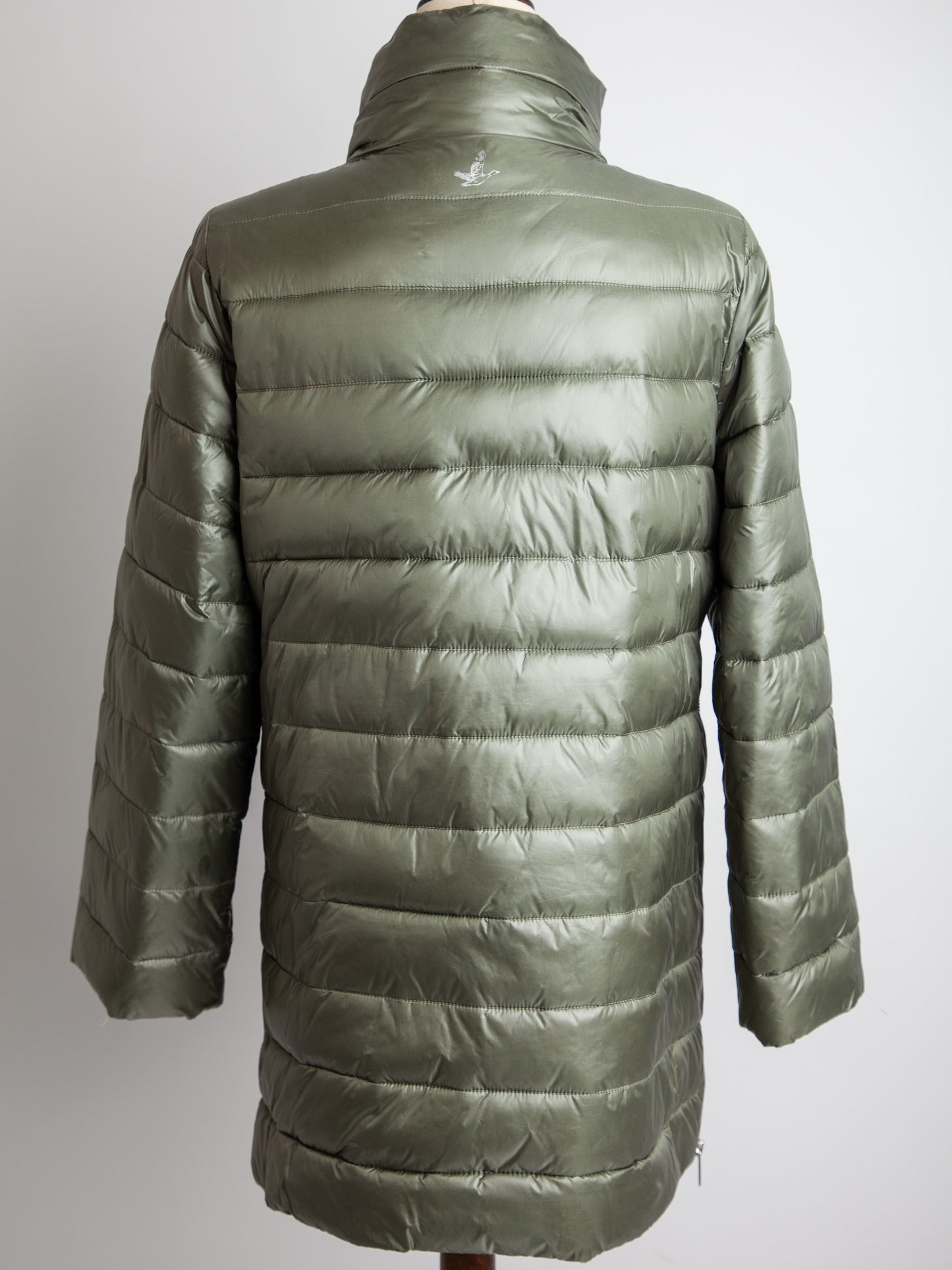 good club beymen green puffer jacket size s polyester women