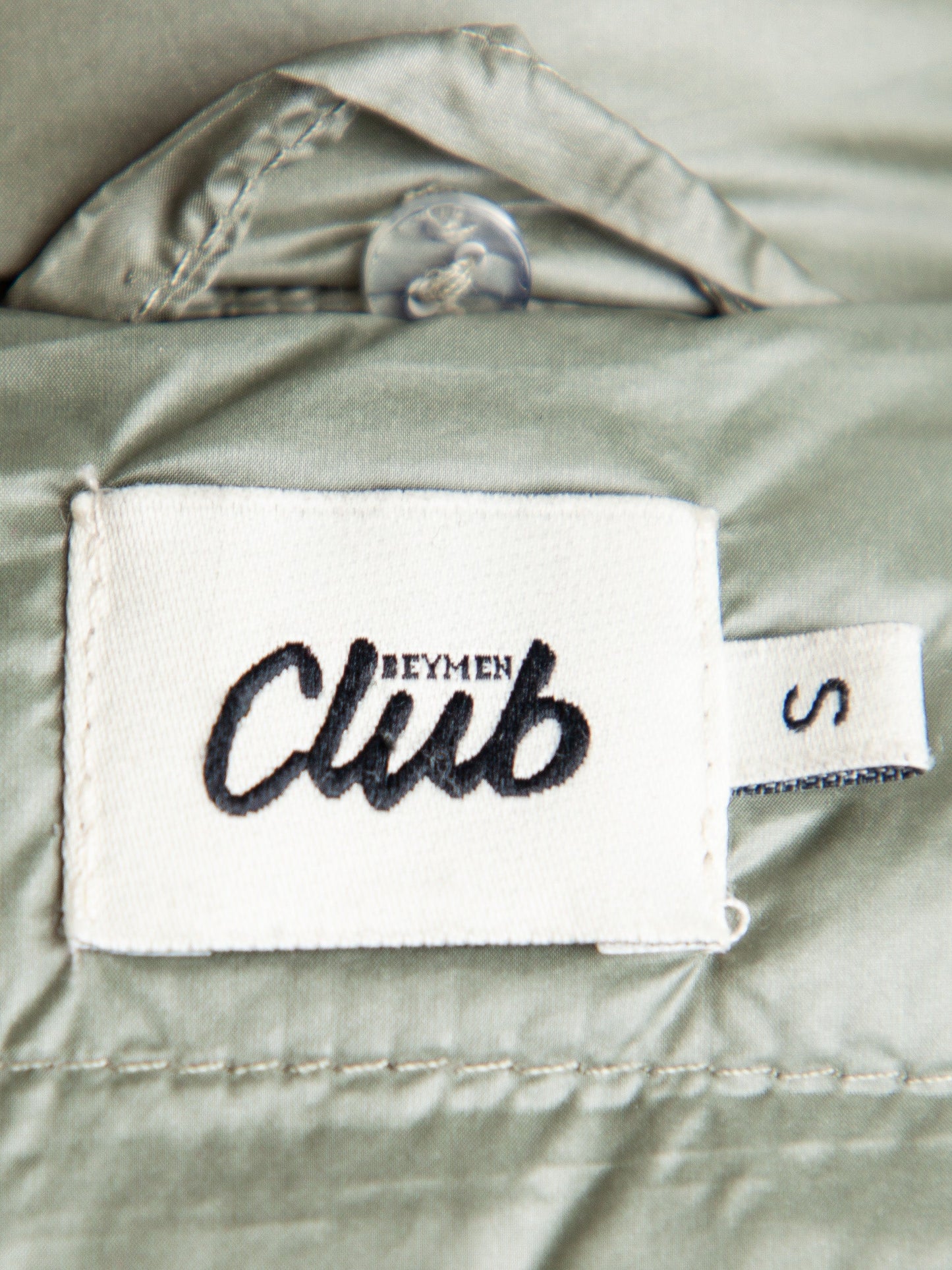 good club beymen green puffer jacket size s polyester women