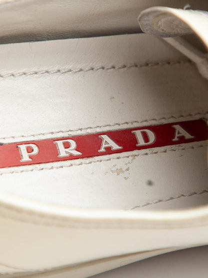Average Condition Prada Yellow Lacquer Sneakers Size 36
