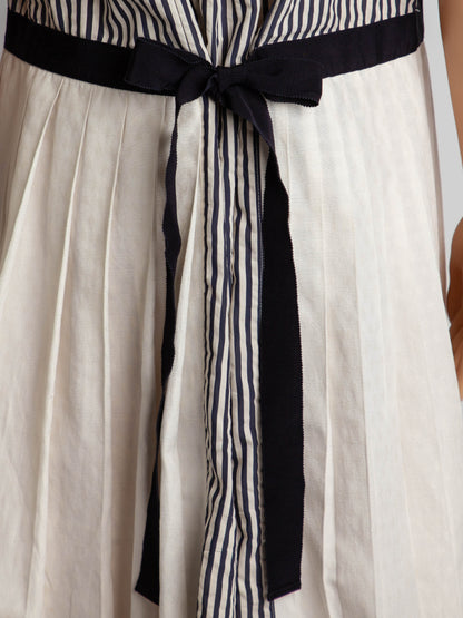 Excellent Gucci Nautical Theme Silk Dress with Sailboat Print