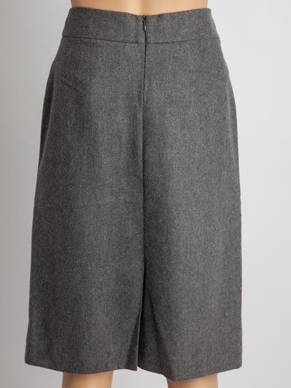 Good Condition Laurel Gray Cashmere Skirt Size L Women