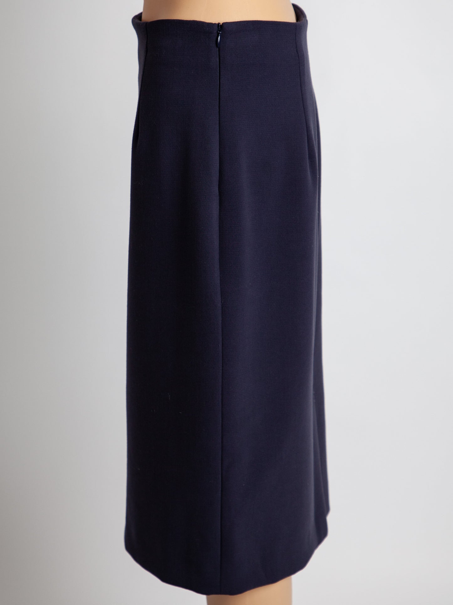 good maxco blue polyester pencil skirt size xs women