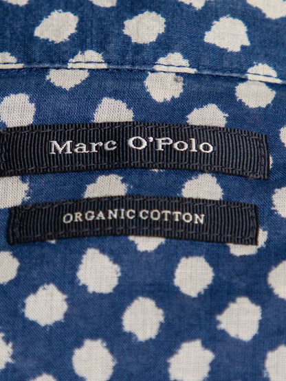 Good Polo Blue Polka Dot Short-Sleeved Button-Up Shirt Size XS