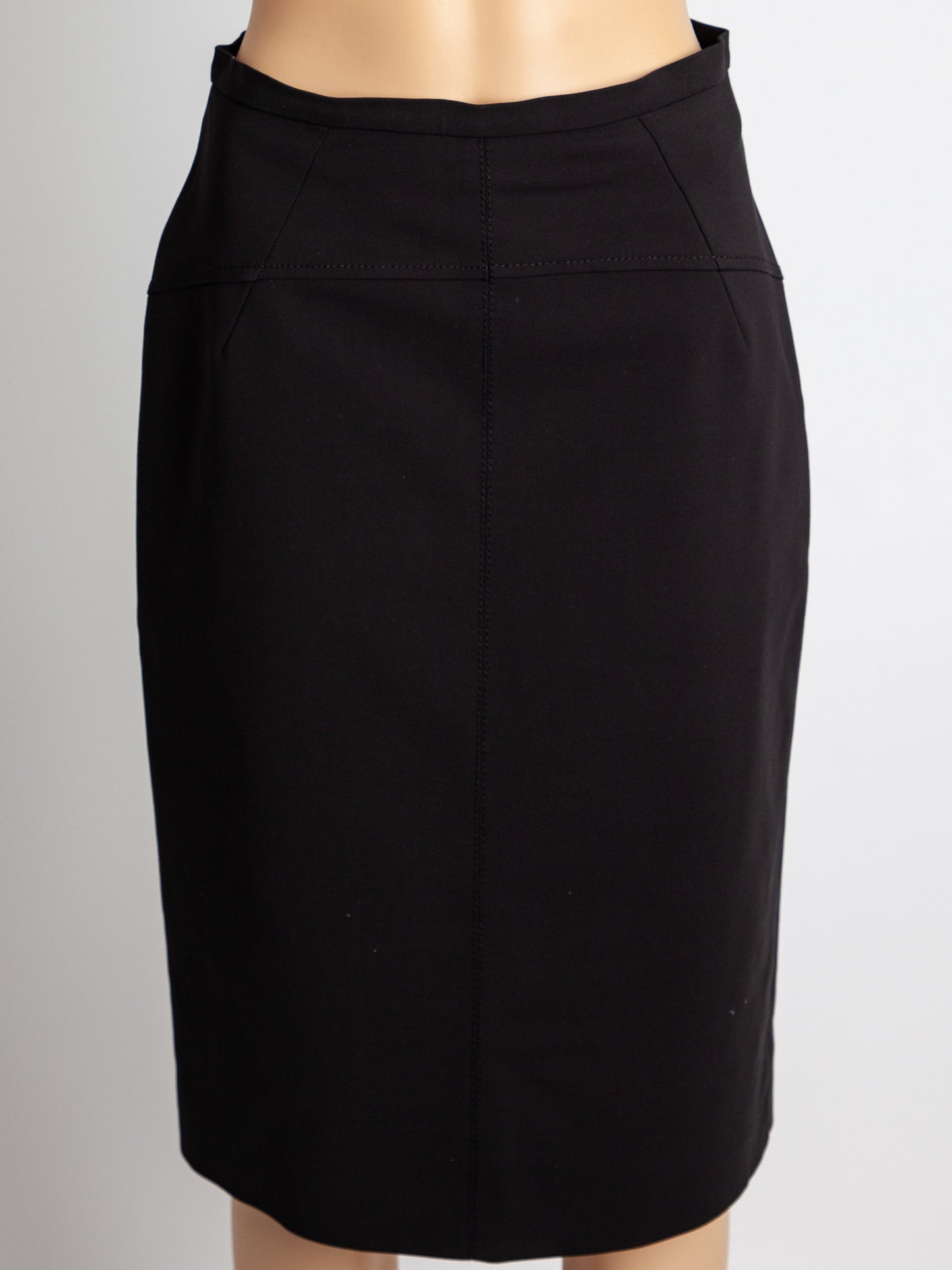 max mara black pencil skirt size l - good condition