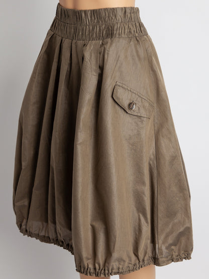 Good MaxCo Green Cotton Women’s Skirt Size XS with Pocket