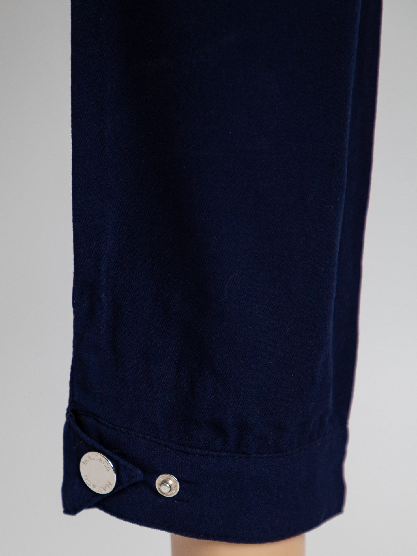 good maxco blue viscose pants with drawstring waist size l