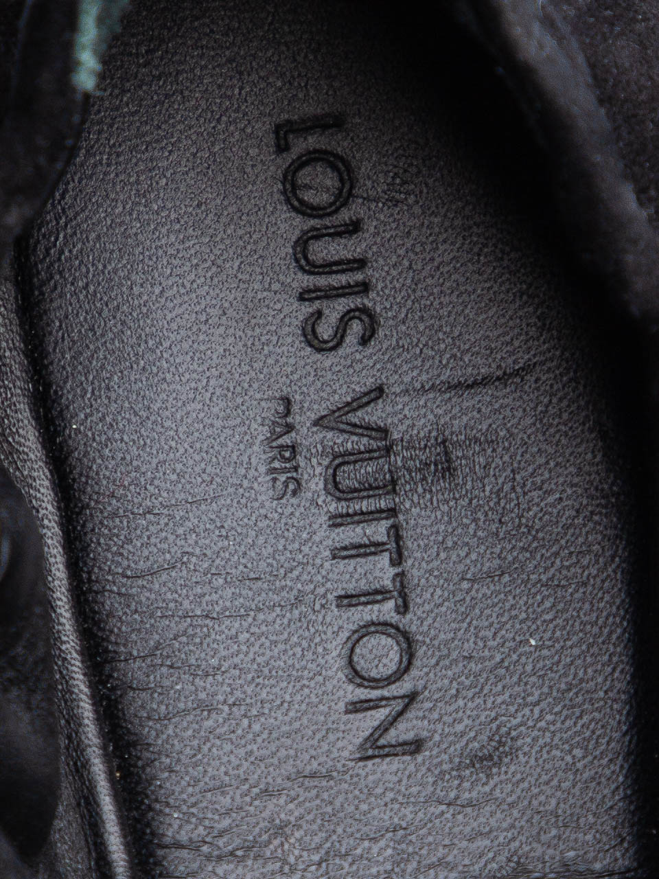 average louis vuitton black velvet loafers size 37.5 with gold logo