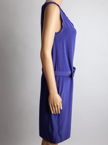Good Moschino Purple Polyester Dress Size M with Belt