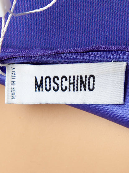 Good Moschino Purple Polyester Dress Size M with Belt
