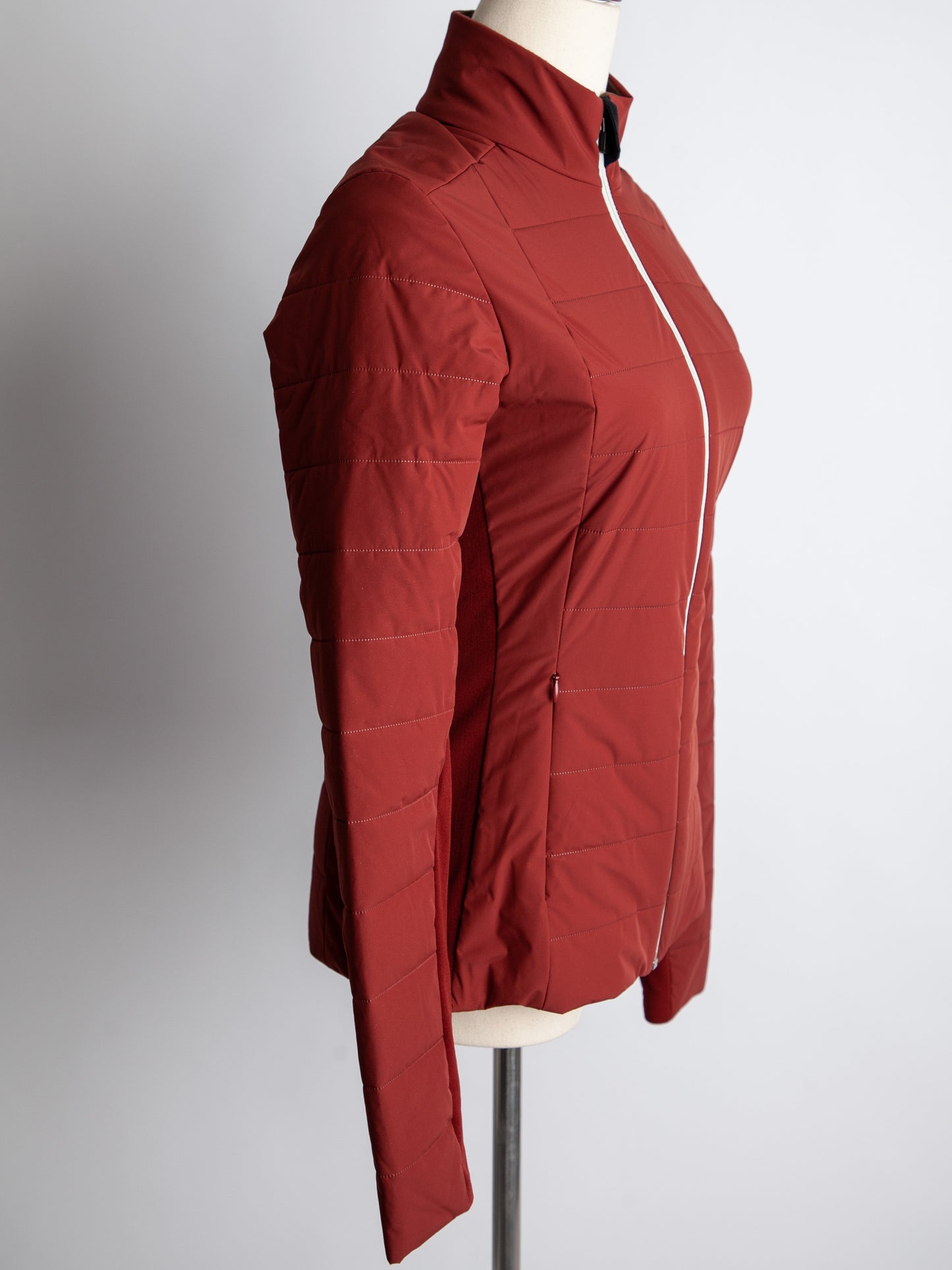 new falke red polyester jacket size xs for women