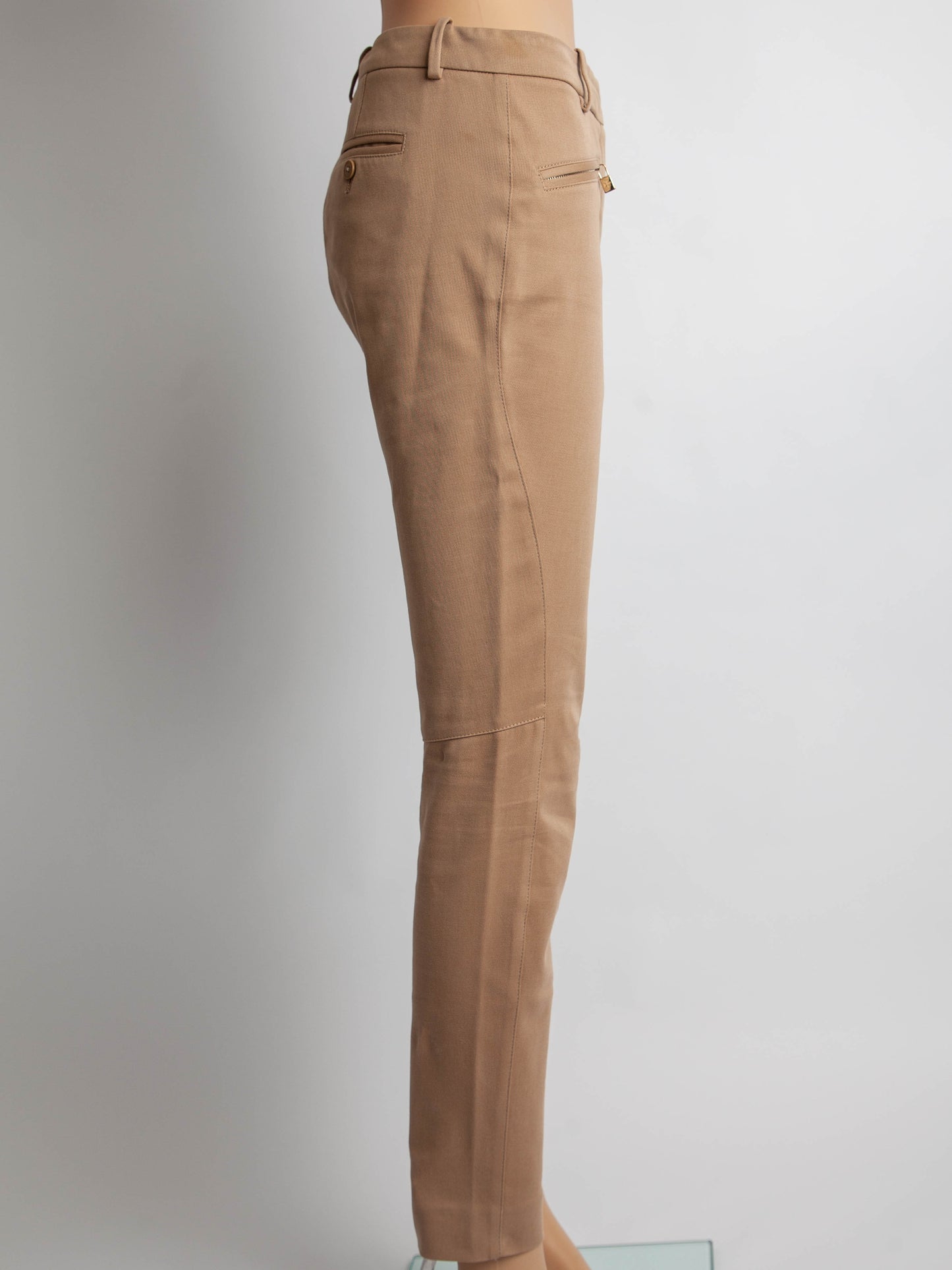 perfect loro piana women's white polyester pants size s