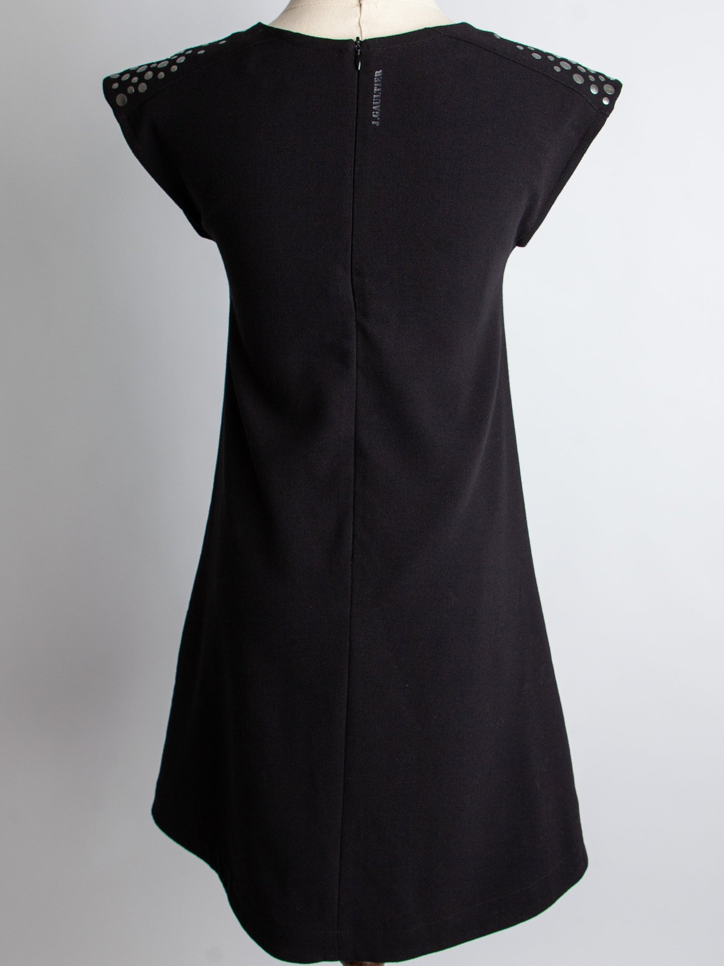 junior gaultier kids black dress size 10 with cap sleeves