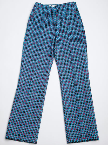 Good MaxCo Blue Checkered Pants for Kids Size 14 Polyester