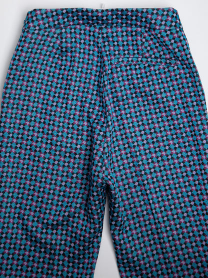 Good MaxCo Blue Checkered Pants for Kids Size 14 Polyester