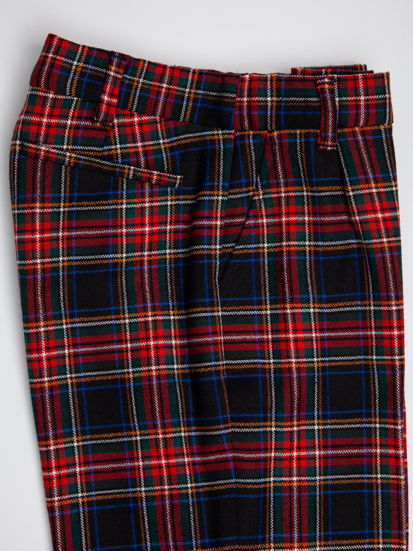 good dolce gabbana red plaid trousers size 10 for kids
