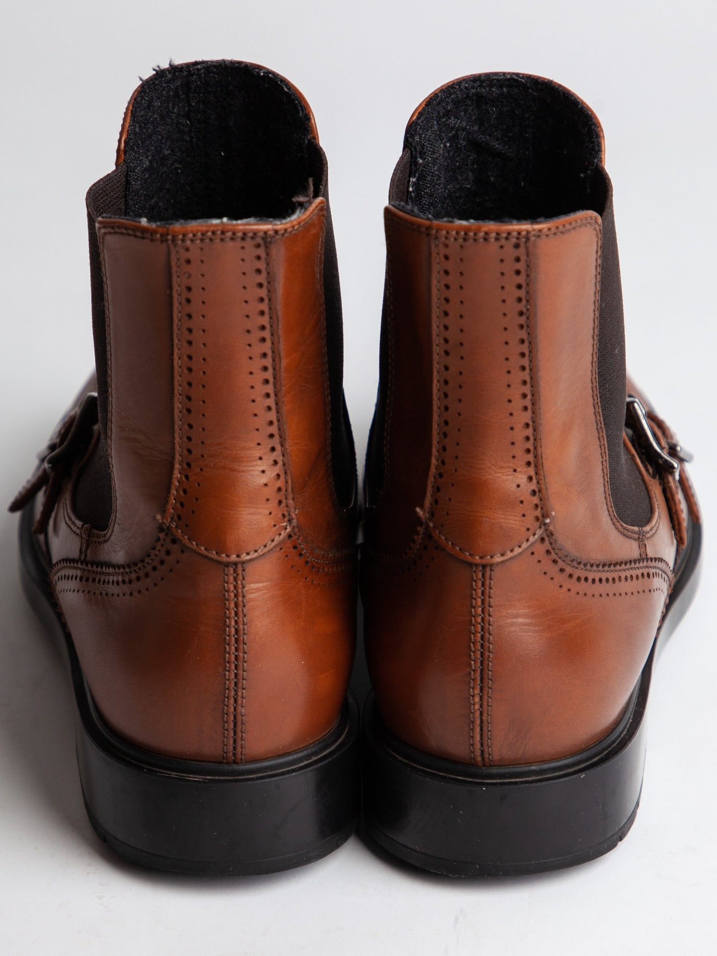 good fratelli rossetti orange leather ankle boots size 37