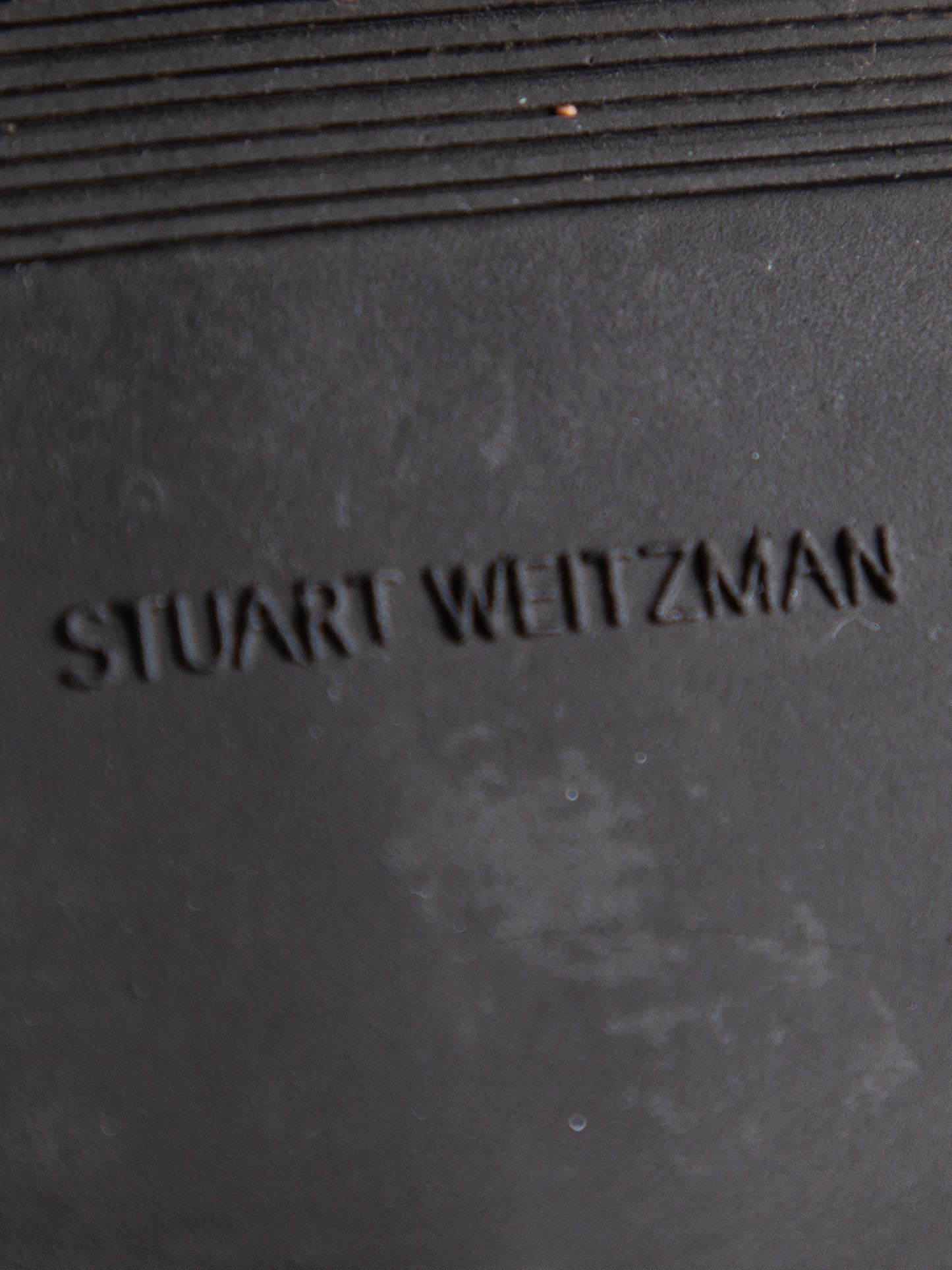 good stuart weitzman black genuine suede lace-up boots size 39