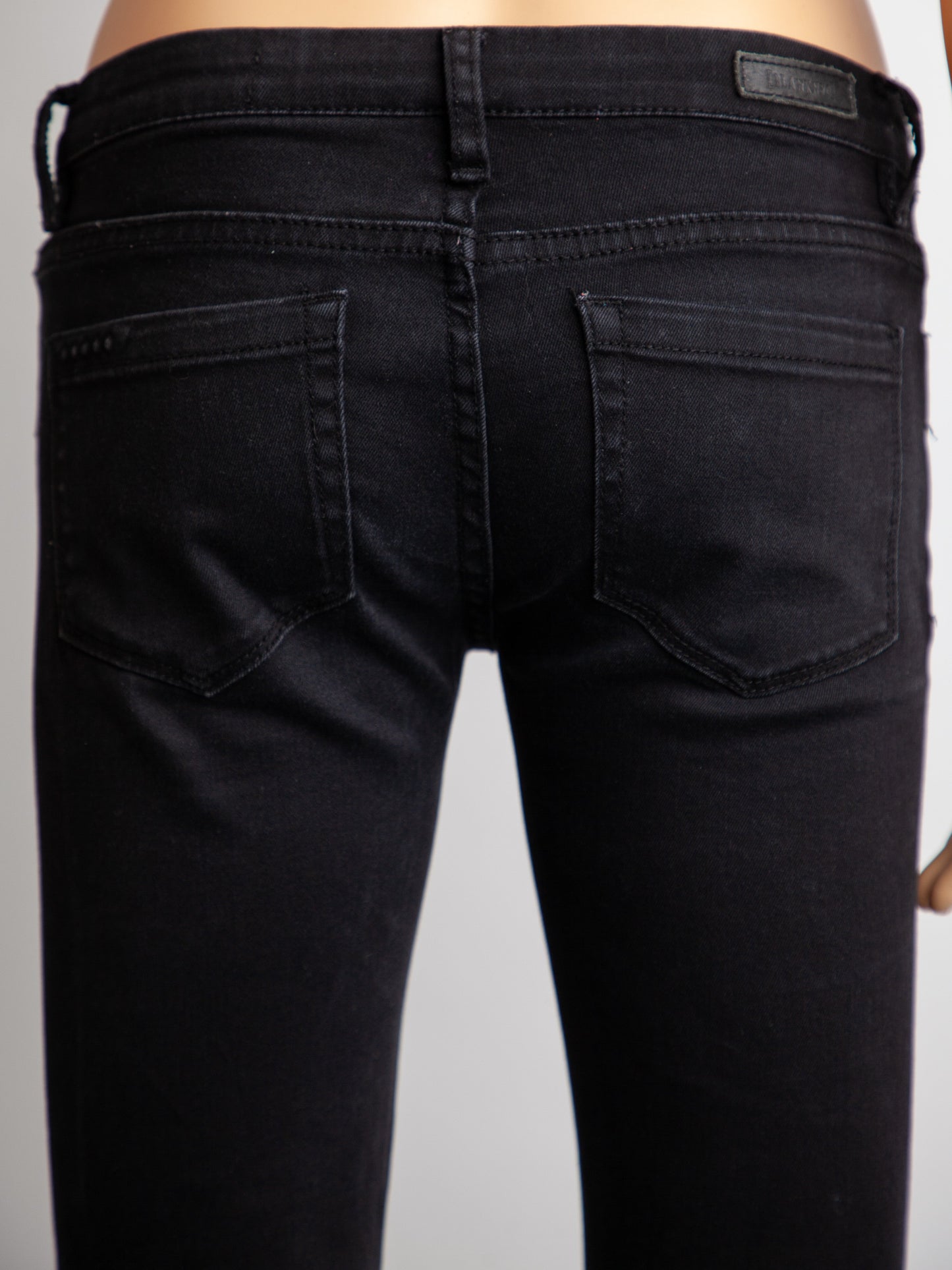 good blanknyc black distressed skinny jeans size xs