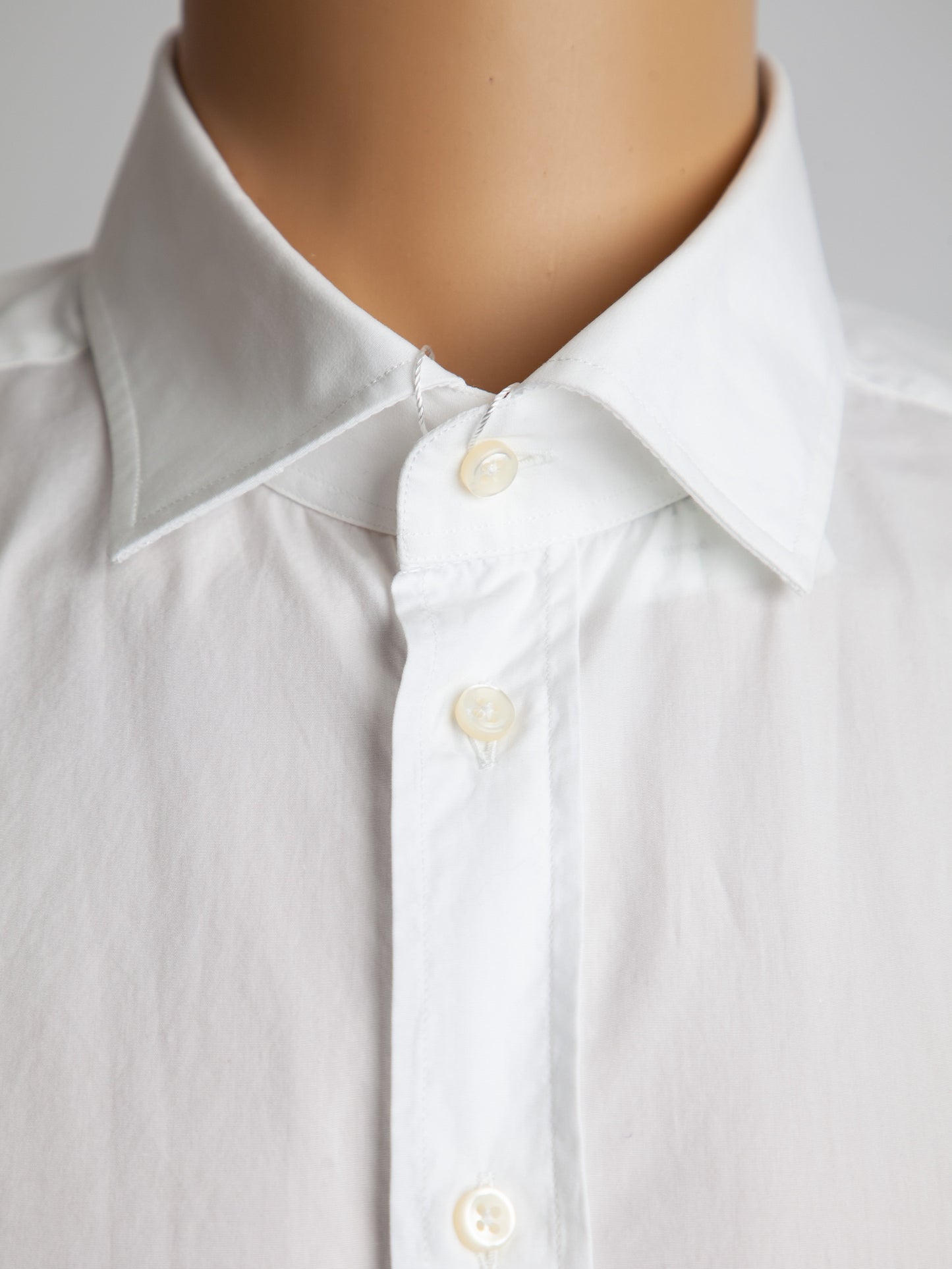 good armani exchange white slim fit button-up shirt size xl