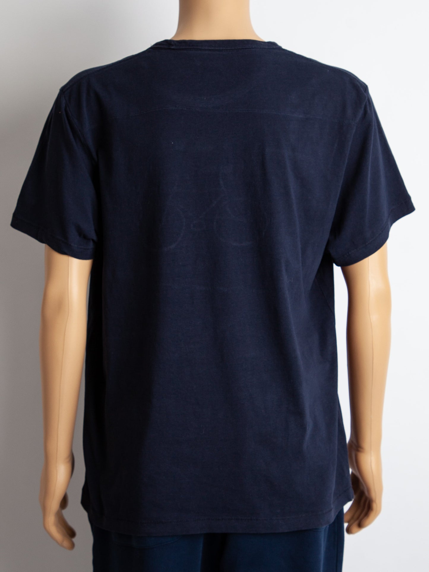 good french connection blue cotton t-shirt xl bicycle design